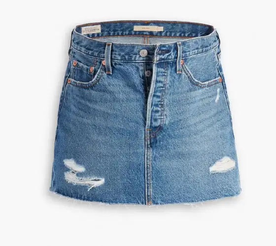 Levi’s Icon синяя джинсовая юбка